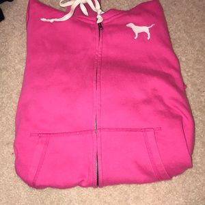 Victoria Secret pink zip up jacket.